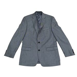 LAUREN RALPH LAUREN Mens Gray Suit Blazer Jacket 42L Tailored Preppy